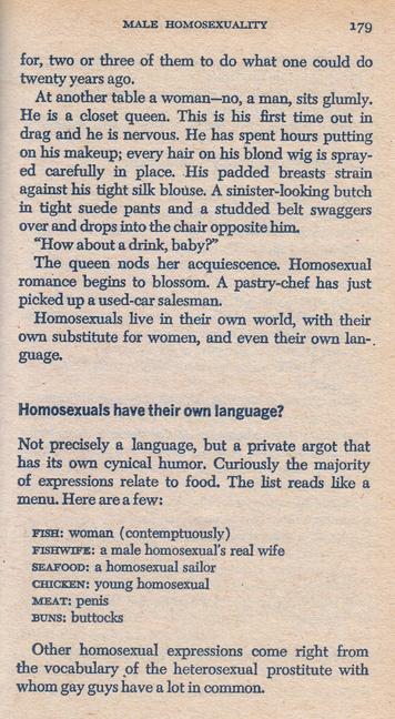 List of "homosexual language" from 1969, part 1 of 2